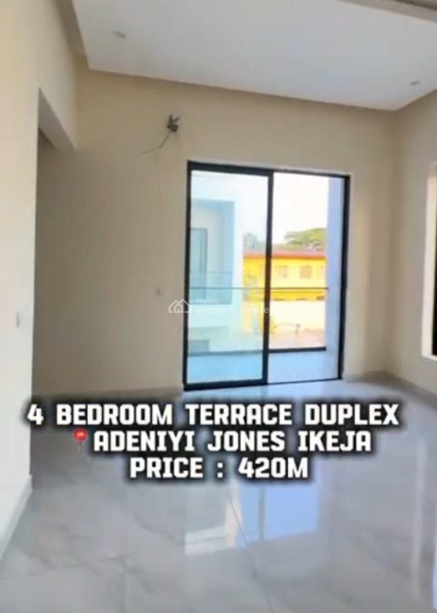 4 Bedroom Duplex Brand New, Adeniyi Jones, Ikeja, Lagos, Terraced Duplex for Sale