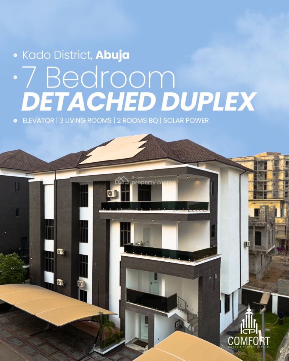 Furnished 7-bedroom Detached Duplex, Kado, Abuja, Detached Duplex for Sale