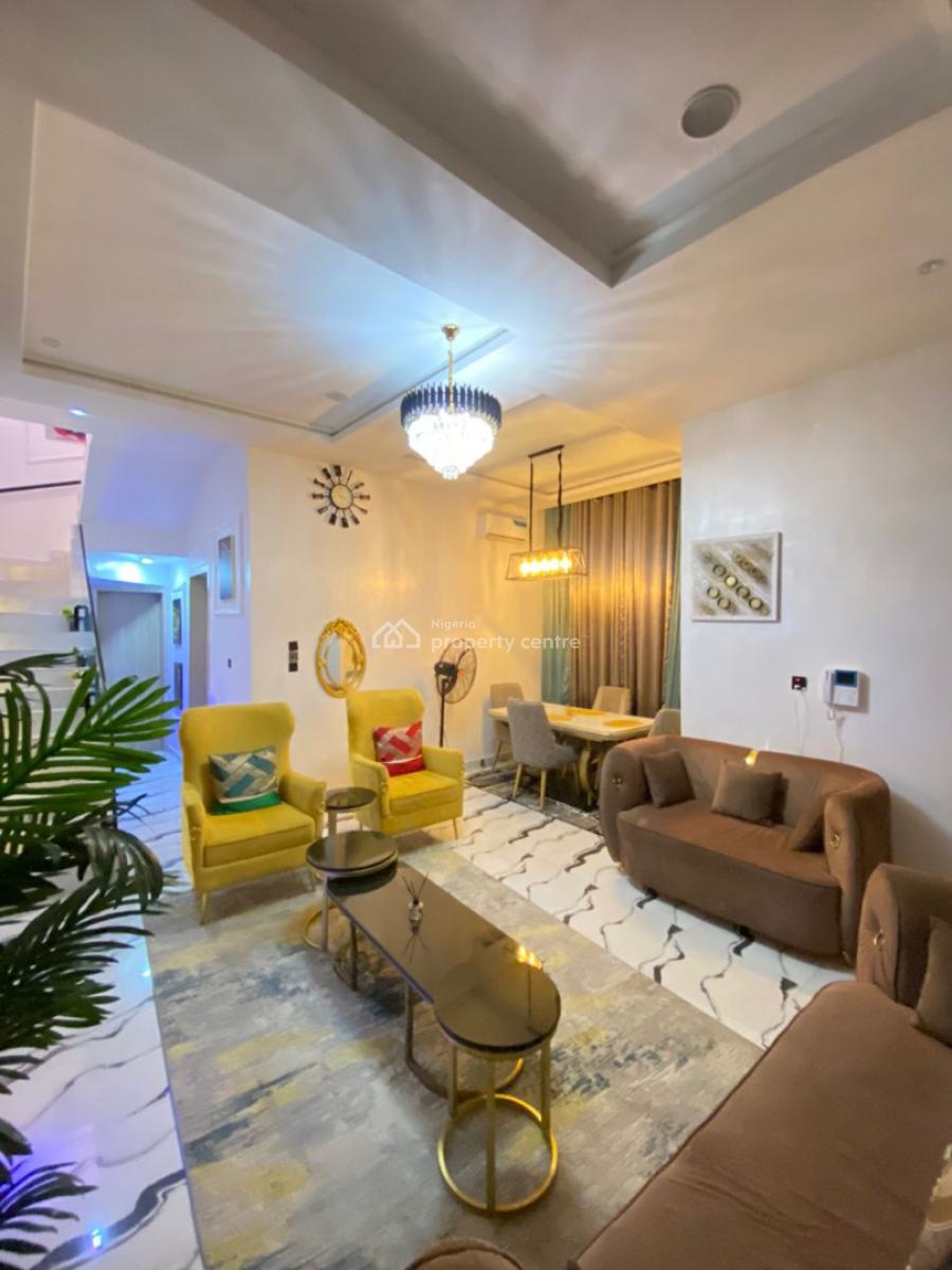 Fully Furnished 4 Bedroom Semi Detached Duplex with 1bq, Dpk Estate, Orchid Road, Lekki, Lagos, Semi-detached Duplex for Rent