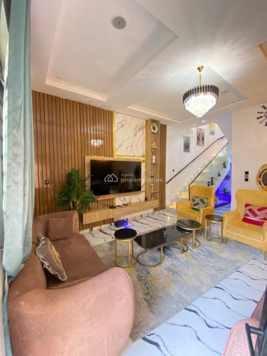 Fully Furnished 4 Bedroom Semi Detached Duplex with 1bq, Dpk Estate, Orchid Road, Lekki, Lagos, Semi-detached Duplex for Rent
