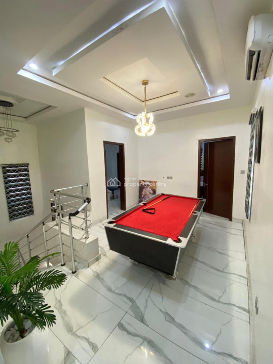 Fully Furnished 5 Bedroom Duplex with Bq, Chevron, Lekki, Lagos, Detached Duplex for Rent