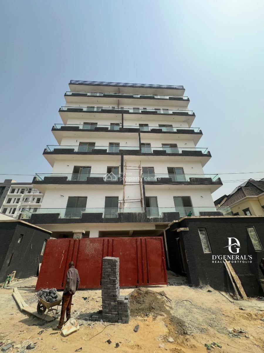 Spacious Solid Fully Serviced 3bedroom Apartment with Bq, Freedom Way, Most Sought After Neighborhood in Ikate Lekki, Ikate, Lekki, Lagos, Block of Flats for Sale