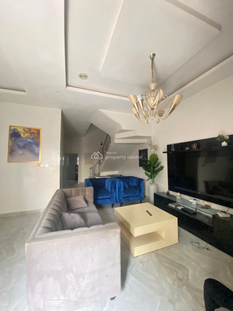 Beautiful 4 Bedroom Semi Detached Duplex with Bq, Chevron Toll Gate, Lekki, Lagos, Semi-detached Duplex for Rent