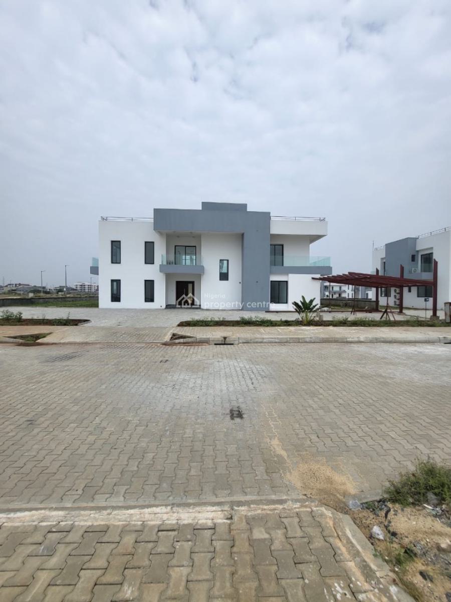 Oceanview Finished & Partly Furnished 5 Bedroom Detached House + Bq, Maiyegun Beach Estate, Coastal Road, Jakande, Lekki, Lagos, Detached Duplex for Rent