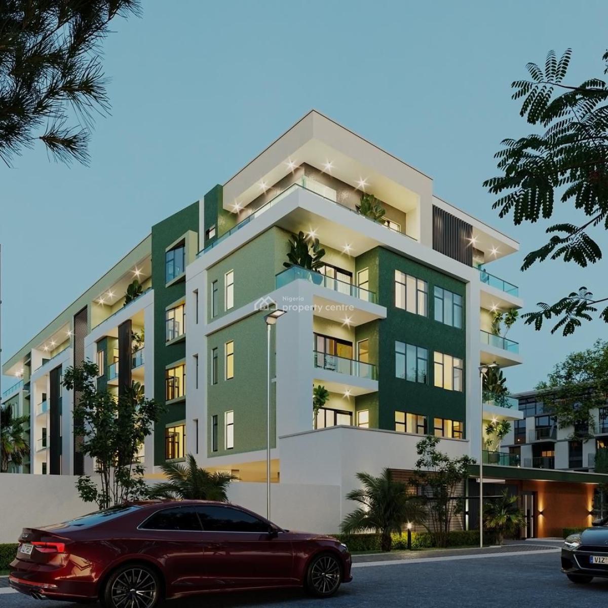 (off Plan) Semi Finished 3 Bedroom Luxury Apartment with Bq, Naf Conference Center, Kado, Abuja, Flat / Apartment for Sale