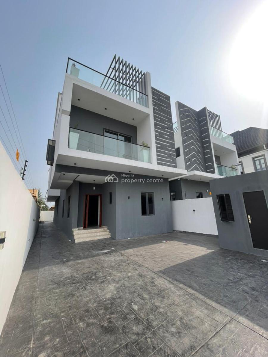 Gorgeous 5 Bedroom  Fully Detached Duplex with a Bq & Pool, Ikota, Lekki, Lagos, Detached Duplex for Sale
