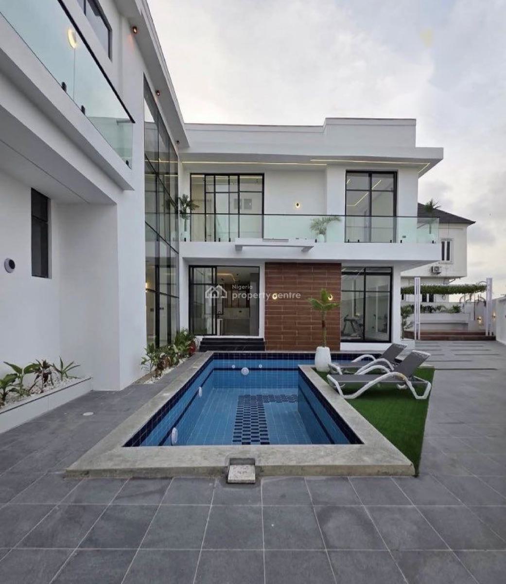 Lovely 5 Bedroom Fully Detached Duplex with Pool, Chevron, Lekki, Lagos, Detached Duplex for Sale