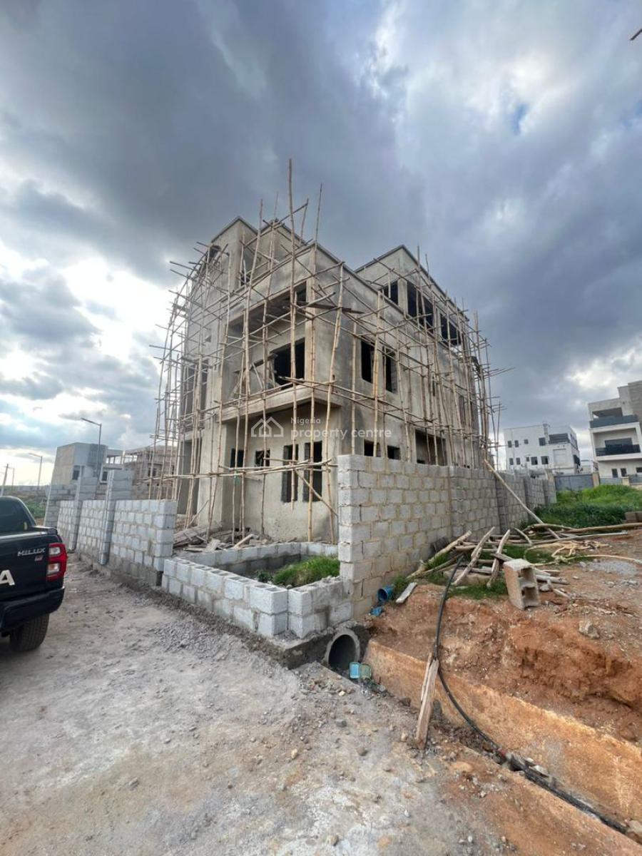 4 Bedroom Detached Duplex + Bq (semi-finished), in a Secured Estate, Life Camp, Abuja, Detached Duplex for Sale