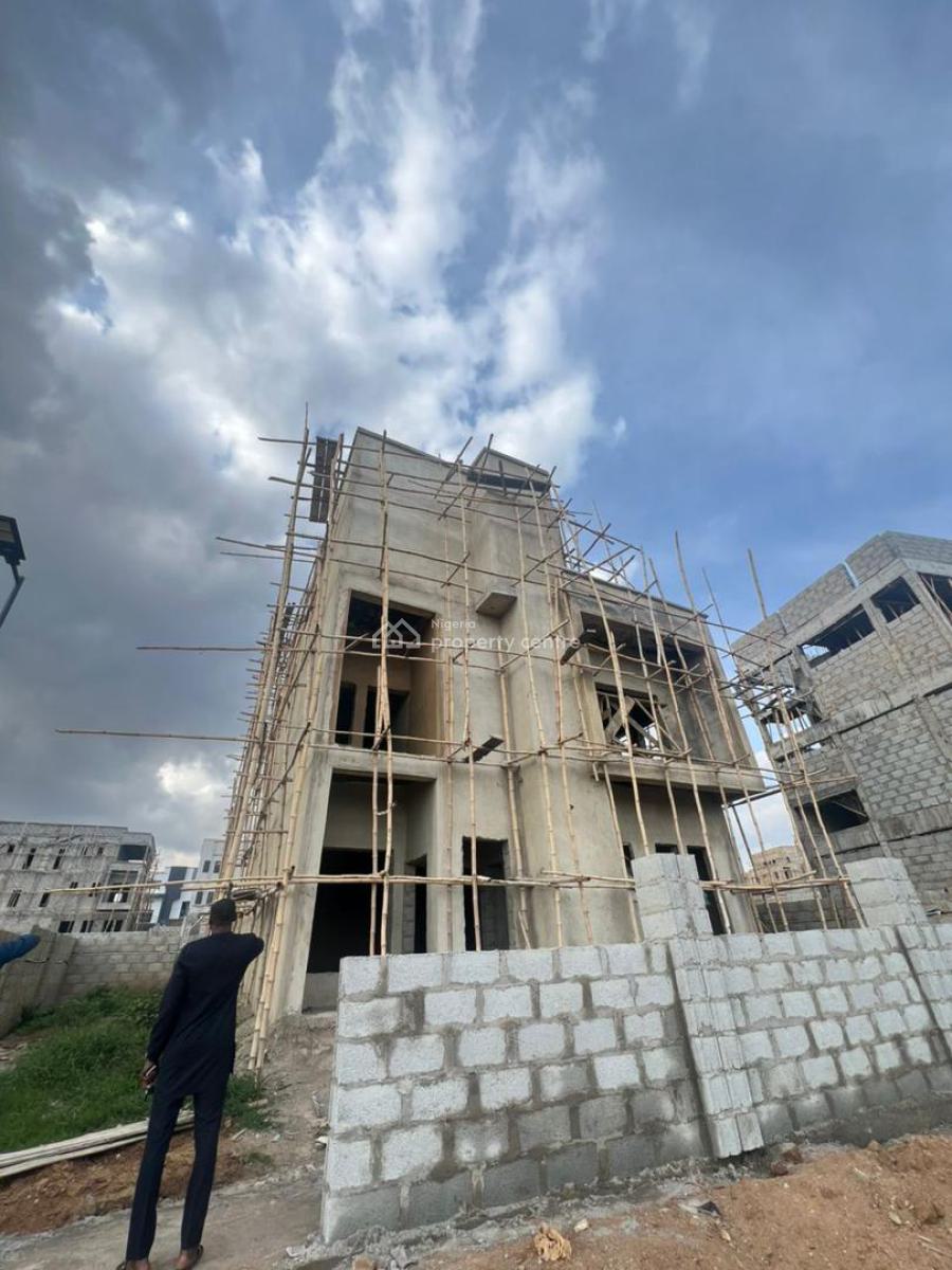 4 Bedroom Detached Duplex + Bq (semi-finished), in a Secured Estate, Life Camp, Abuja, Detached Duplex for Sale