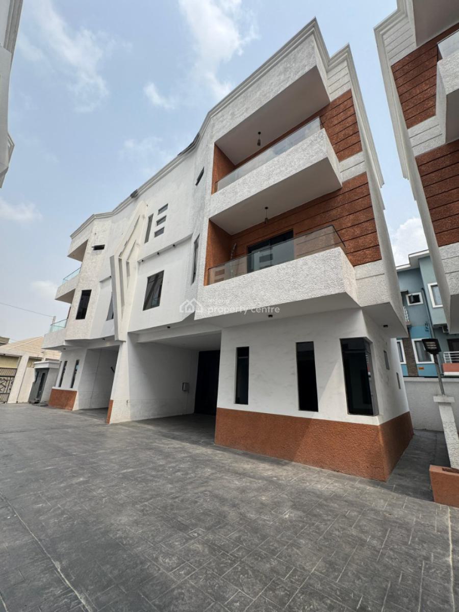 Spacious Fully Serviced 4 Bedroom Terrace Duplex  with a Bq, Osapa London, Lekki, Lagos, Terraced Duplex for Sale