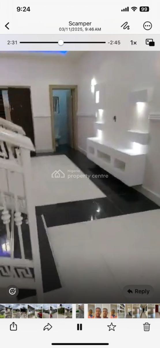 American Standard 4 Bedroom Duplex with Federal Light, Jmartins Avenue Off Pearls Gardens Estate Shell Cooperative Eneka Rd, Eneka, Port Harcourt, Rivers, Detached Duplex for Rent