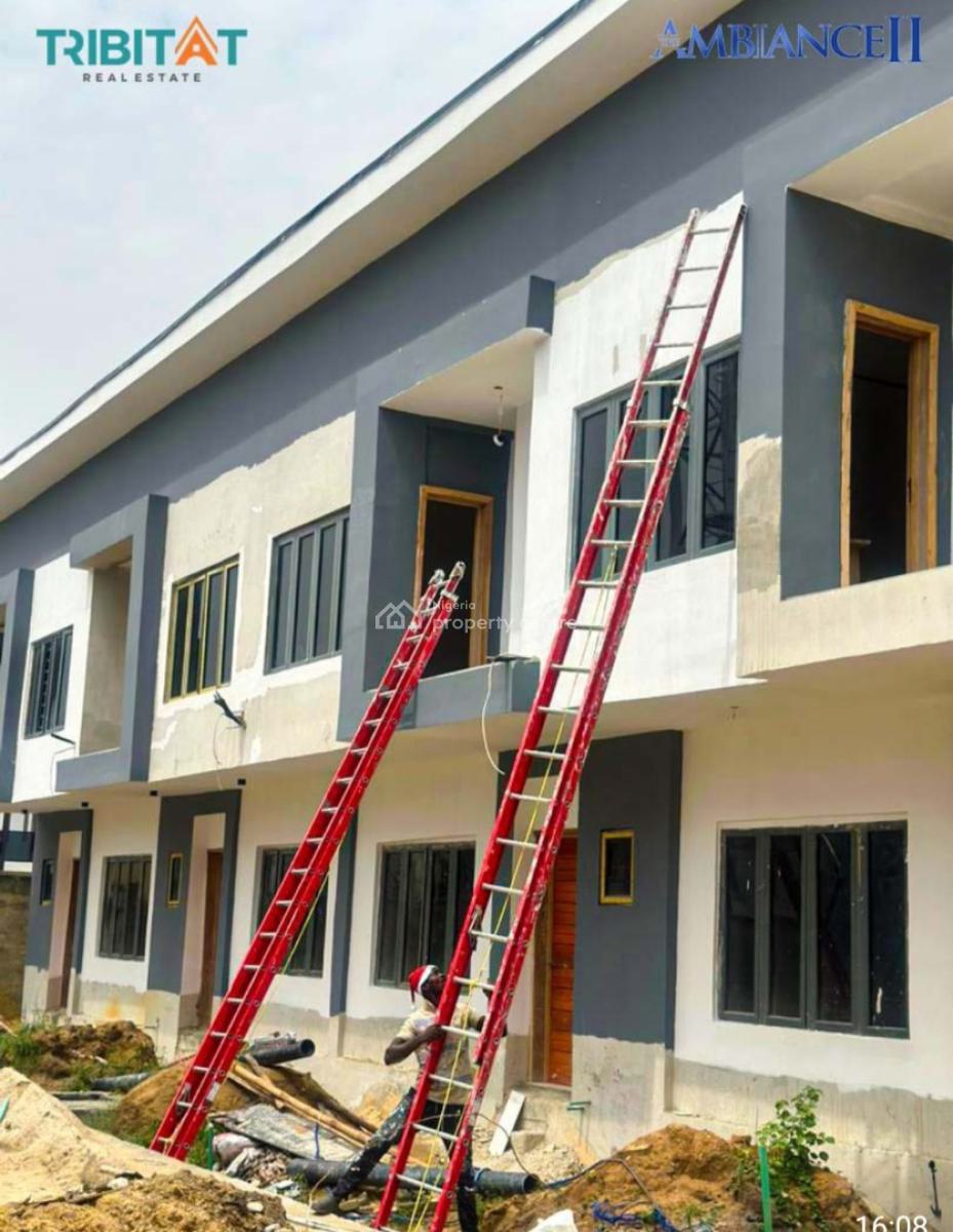 3 Bedroom Luxury Terrace Duplex with Bq, Ambiance 2 with  C of O, Located at Cannaan Estate By Lbs, Sangotedo, Ajah, Lagos, Terraced Duplex for Sale