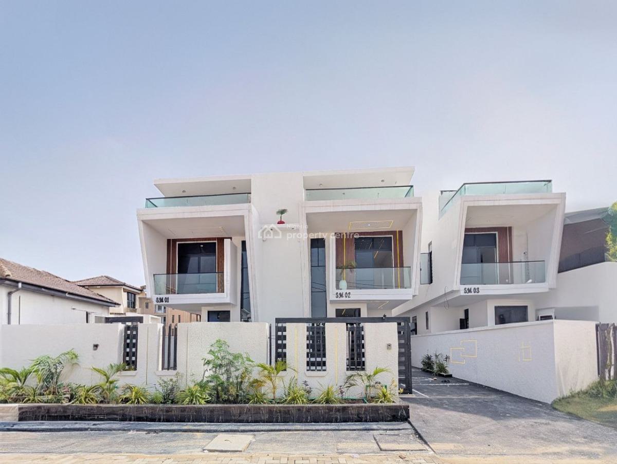 4 Bed Semi Detached with Bq in Secured Gated Estate, Ikota Gra Estate, Ikota Villa, Ikota, Lekki, Lagos, Semi-detached Duplex for Sale