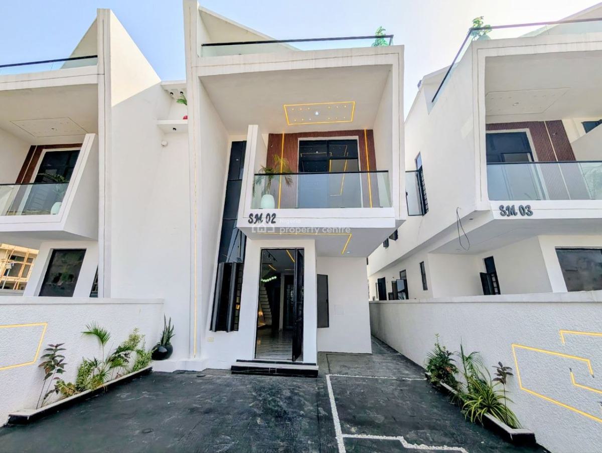 4 Bed Semi Detached with Bq in Secured Gated Estate, Ikota Gra Estate, Ikota Villa, Ikota, Lekki, Lagos, Semi-detached Duplex for Sale