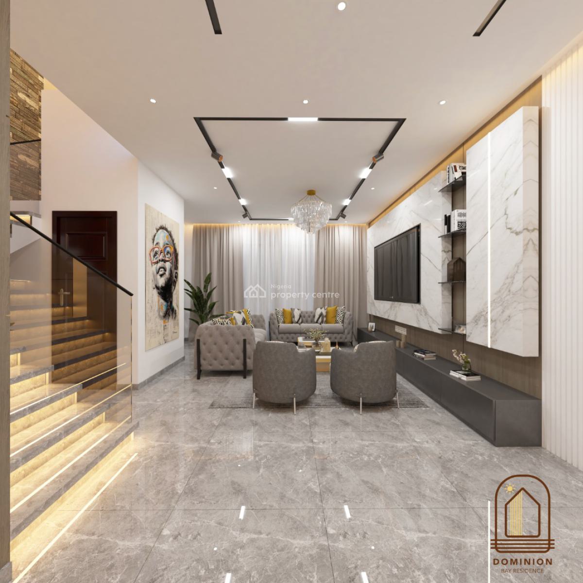 Luxury 3 Bedroom Terraced Duplex +bq with Excellent Amenities, Exclusive Lifetime Atican Beach Access,charterhouse School Lagos, Lekki, Lagos, Terraced Duplex for Sale