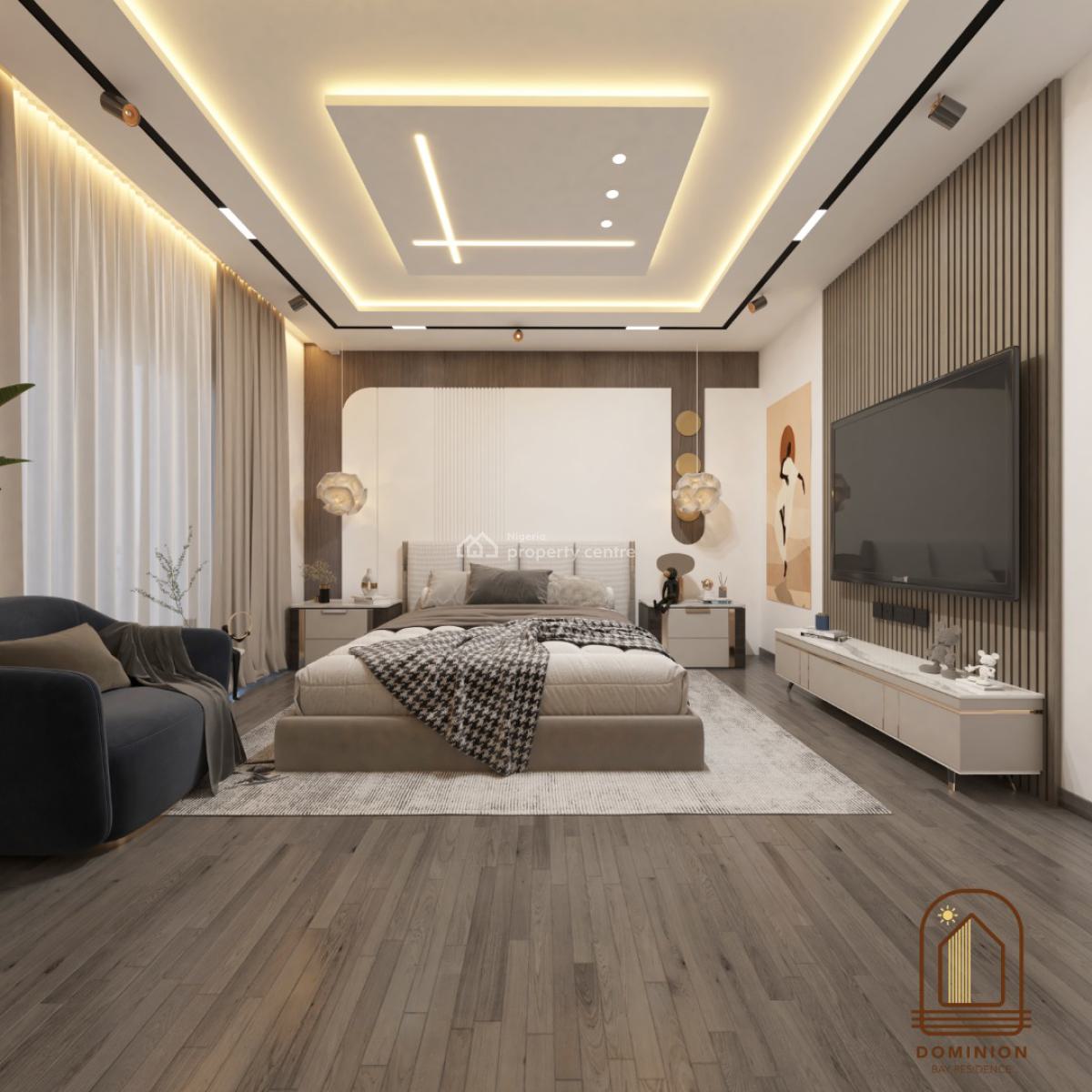 Luxury 3 Bedroom Terraced Duplex +bq with Excellent Amenities, Exclusive Lifetime Atican Beach Access,charterhouse School Lagos, Lekki, Lagos, Terraced Duplex for Sale