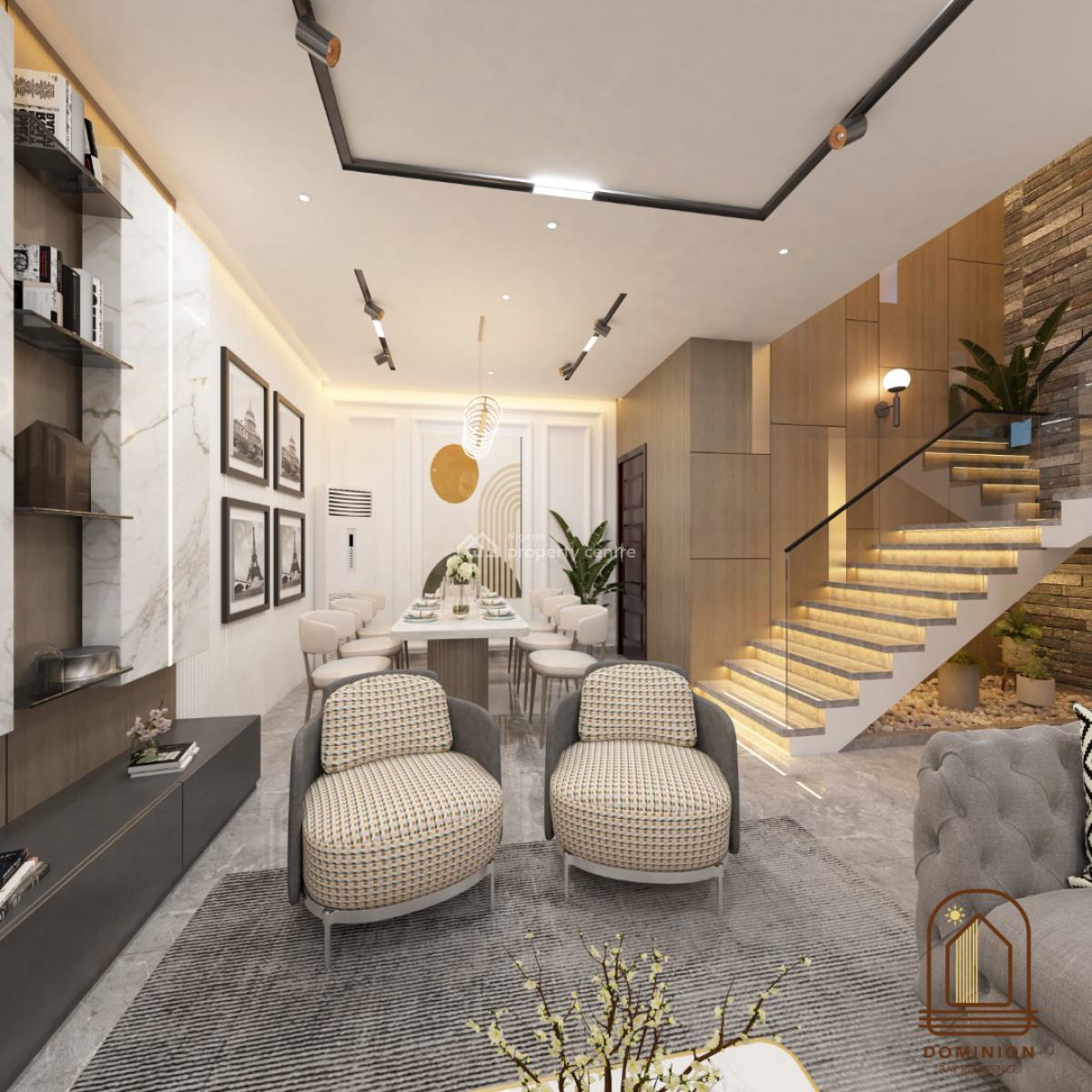 Luxury 3 Bedroom Terraced Duplex +bq with Excellent Amenities, Exclusive Lifetime Atican Beach Access,charterhouse School Lagos, Lekki, Lagos, Terraced Duplex for Sale