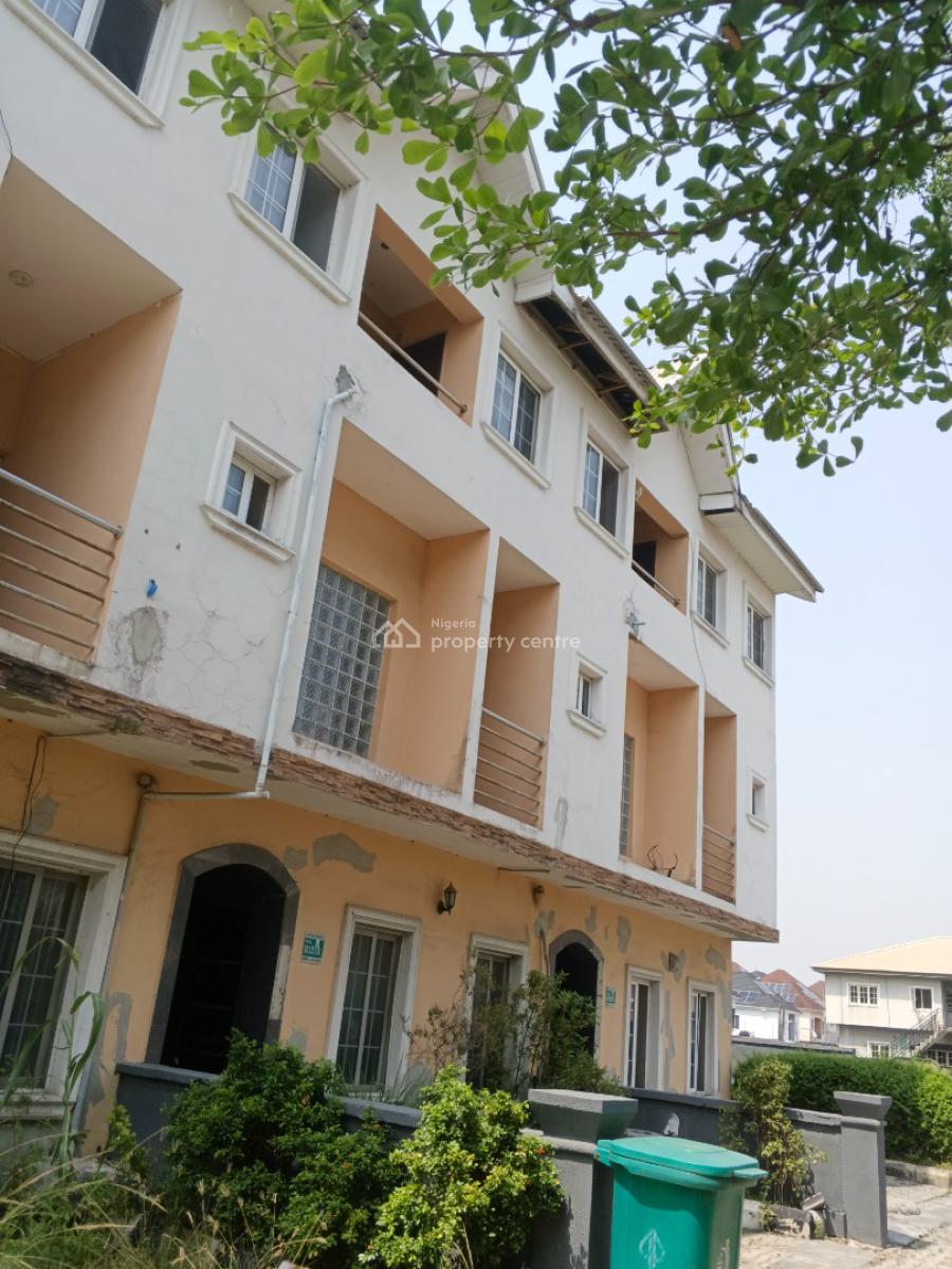 Luxury Build 3 Bedroom Terrace Duplex with Bq Inside Counton Gate Esta, Lekki Phase 2, Lekki, Lagos, Terraced Duplex for Rent