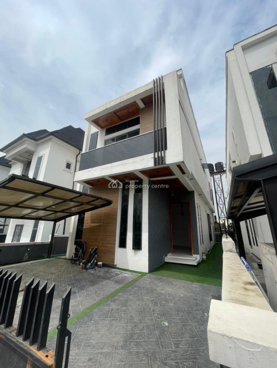 4 Bedroom Detached Duplex with Bq in a Secured Estate, Chevron, Lekki, Lagos, Detached Duplex for Rent