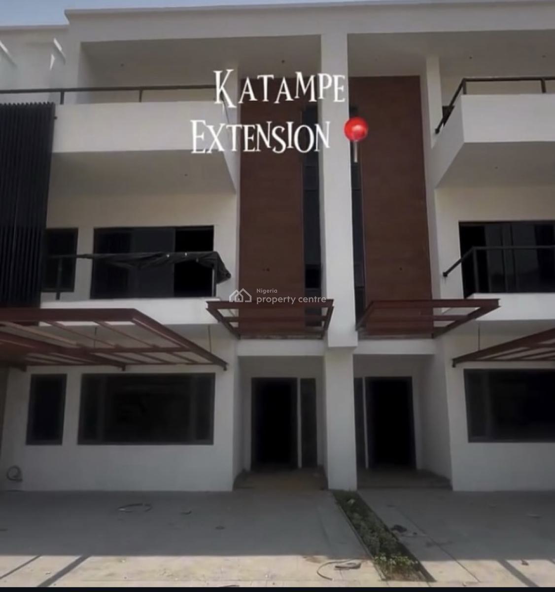 Semi Finished  5-bedroom Terrace with Breathtaking View., Katampe, Abuja, Terraced Duplex for Sale