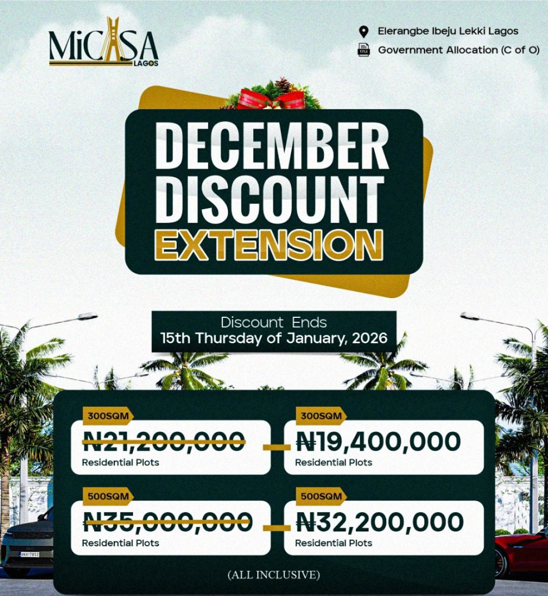 Parcel of Land, Eleranigbe, Ibeju Lekki, Lagos, Mixed-use Land for Sale