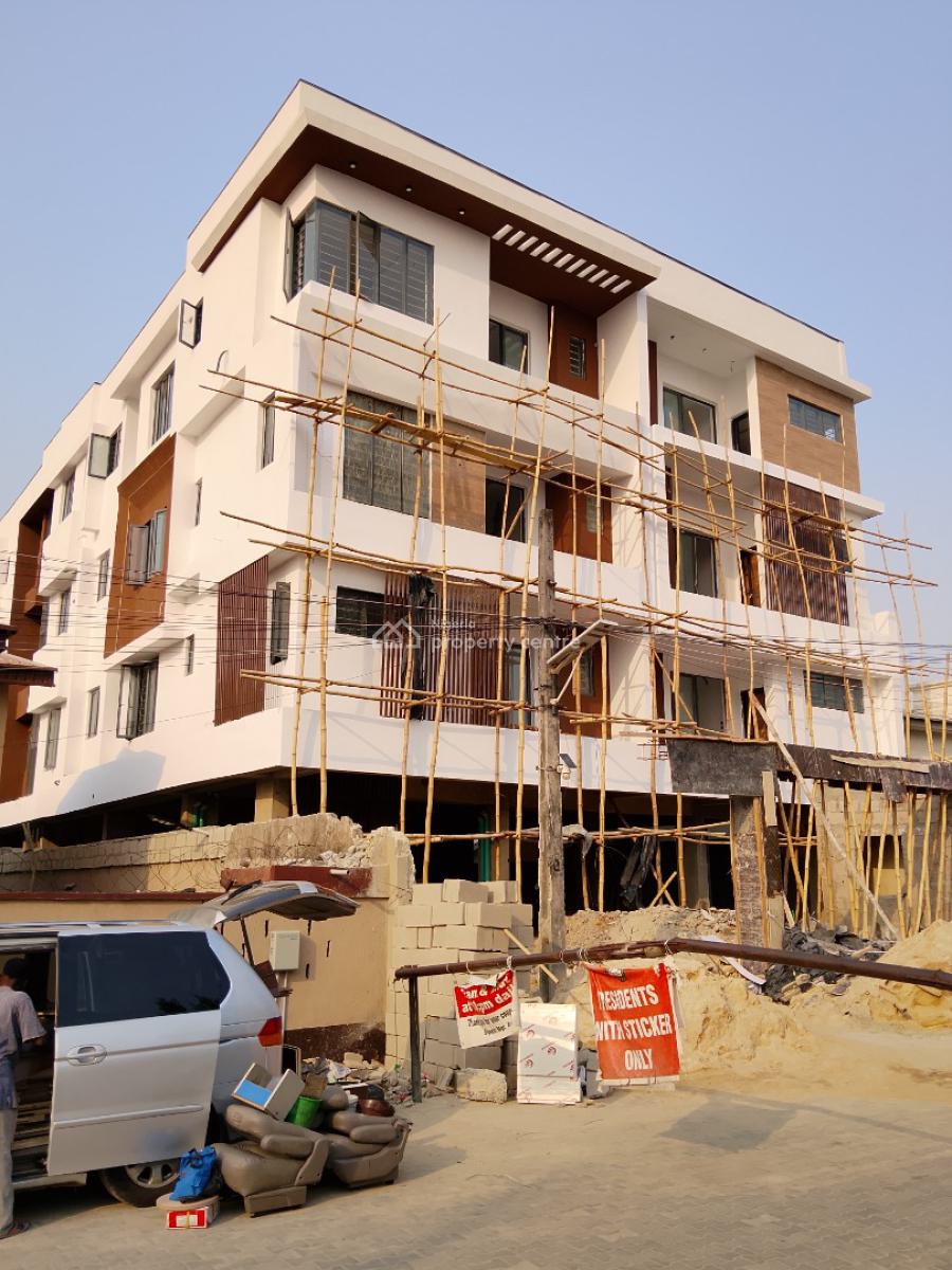 New 2bedroom Apartment with Open Plan Kitchen, Elevator,pool & Gym, Estate Opposite Dominos Pizza with Good Drainage, Agungi, Lekki, Lagos, Flat / Apartment for Sale