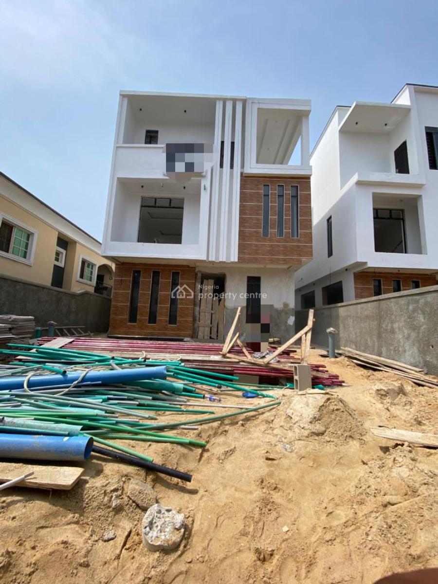 Neatly Built 5 Bedroom Fully Detached Duplex with Bq -, Osapa, Lekki, Lagos, Detached Duplex for Sale
