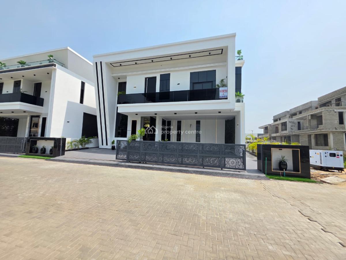 5 Bedrooms Fully Detached Duplex with Swimming Pool, Chevron Tollgate, Lekki, Lagos, Detached Duplex for Sale