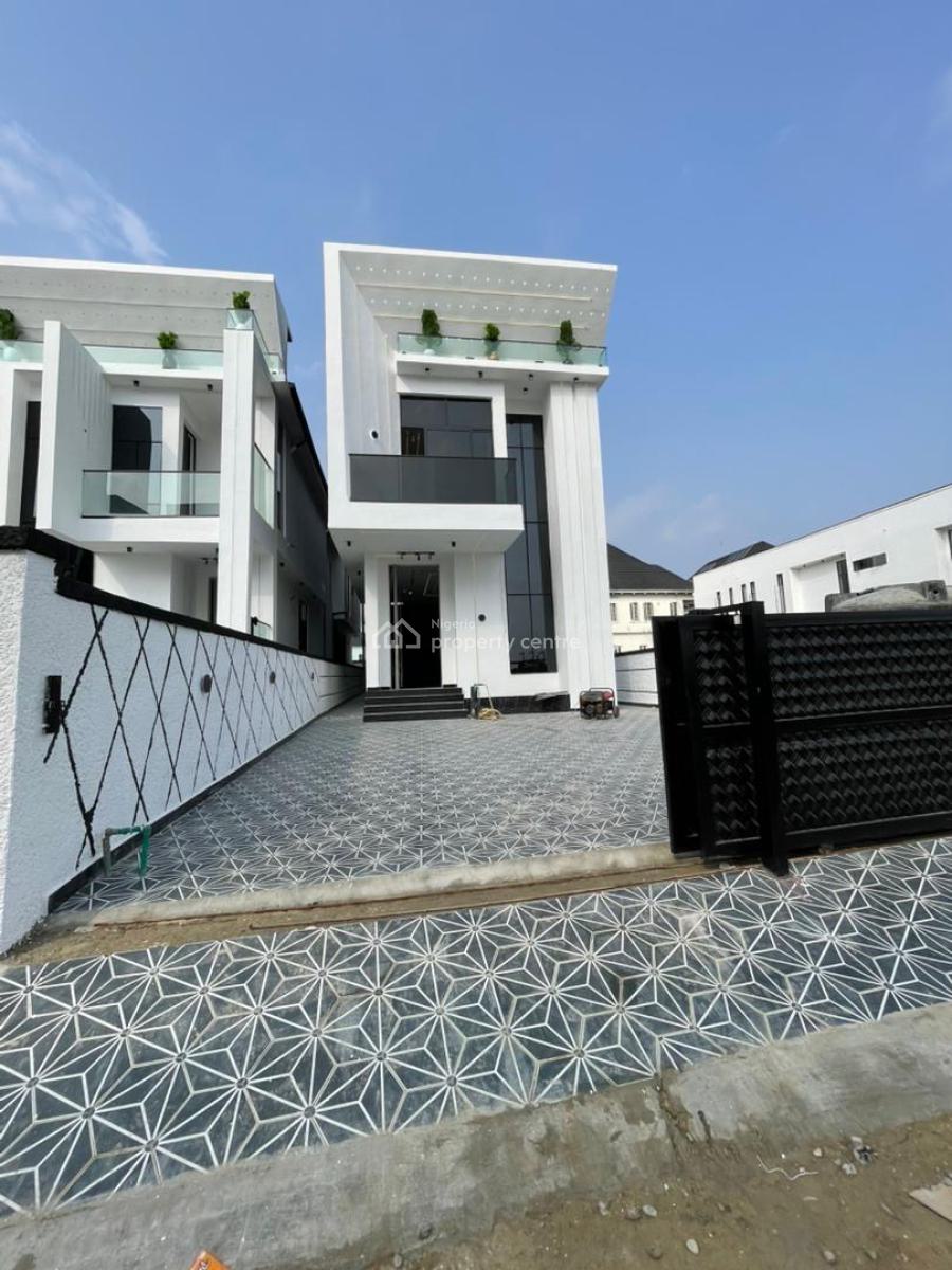 Super Luxury 5 Bedroom Detached Home with Bq & Swimming Pool for Grab, Chevron, Lekki, Lagos, Detached Duplex for Sale