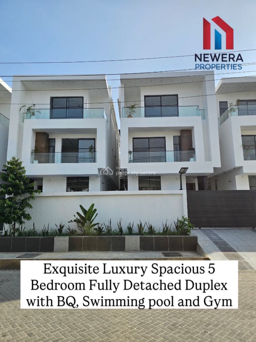 Luxury Spacious 5 Bedroom Fully Detached Duplex with Bq, Swimming Pool, Lekki Phrase 1, Lekki Phase 1, Lekki, Lagos, Detached Duplex for Sale