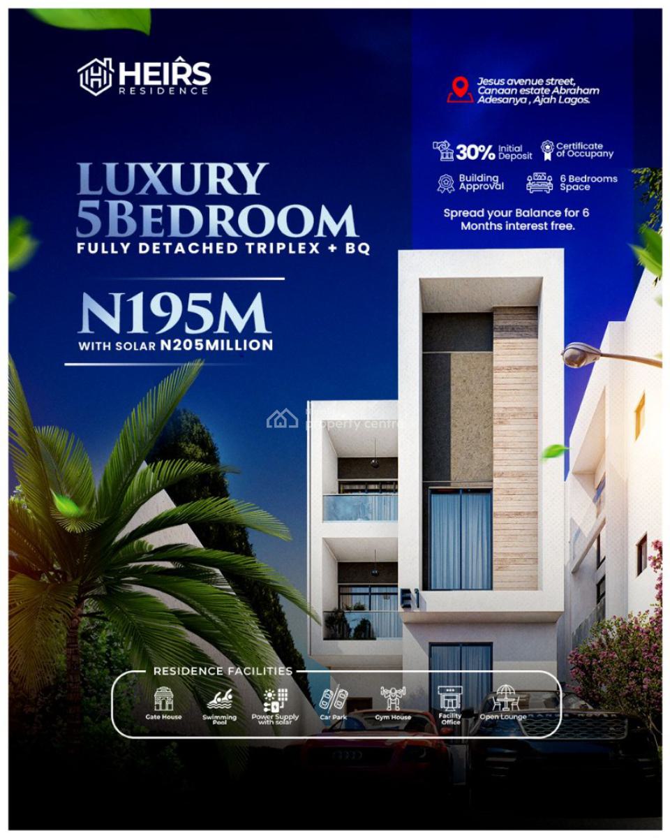 Luxury 1 Bed Apartment in The Heart of Ajah Lagos Nigeria., Im Close Proximity to Sky Mall., Ajah, Lagos, Mini Flat (room and Parlour) for Sale