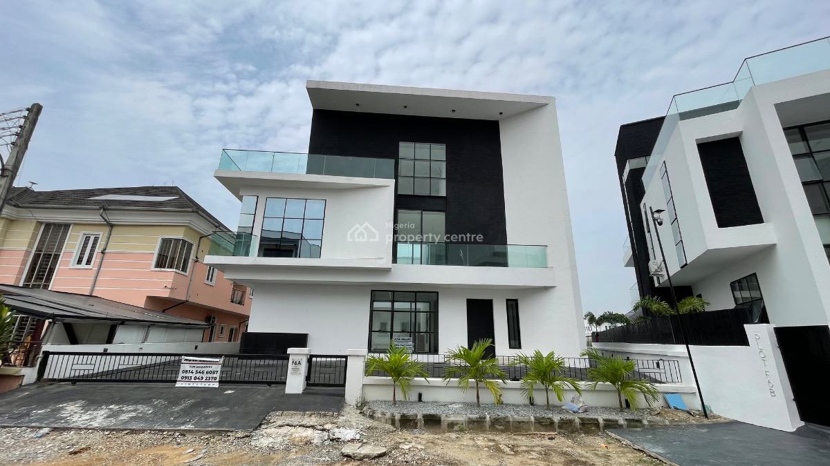 Luxury 5 Bedroom Fully Detached House with a Bq, Chevron, Lekki, Lagos, Detached Duplex for Sale