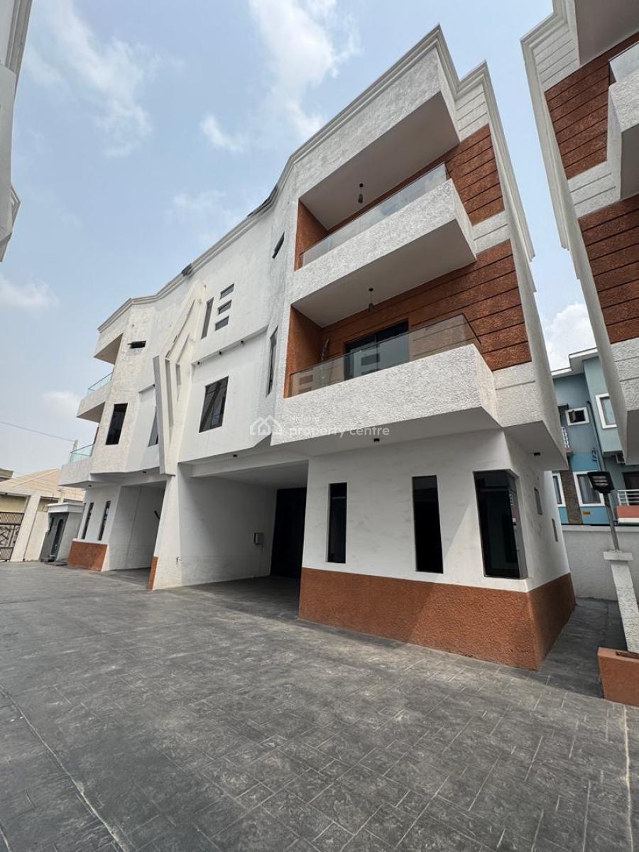 Spacious Fully Serviced 4 Bedroom Terrace Duplex with a Bq, Osapa London Lekki Lagos, Osapa, Lekki, Lagos, Terraced Duplex for Sale