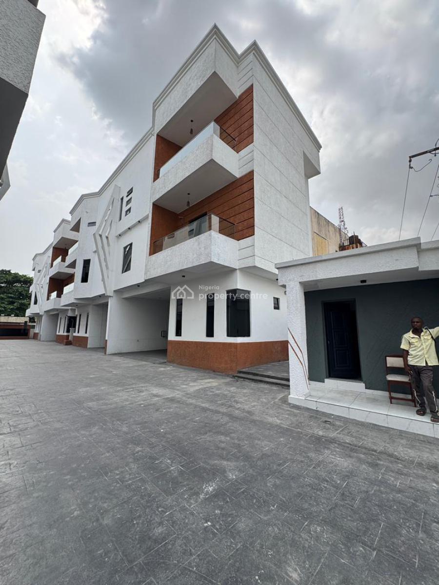 Spacious Fully Serviced 4 Bedroom Terrace Duplex with a Bq, Osapa London Lekki Lagos, Osapa, Lekki, Lagos, Terraced Duplex for Sale