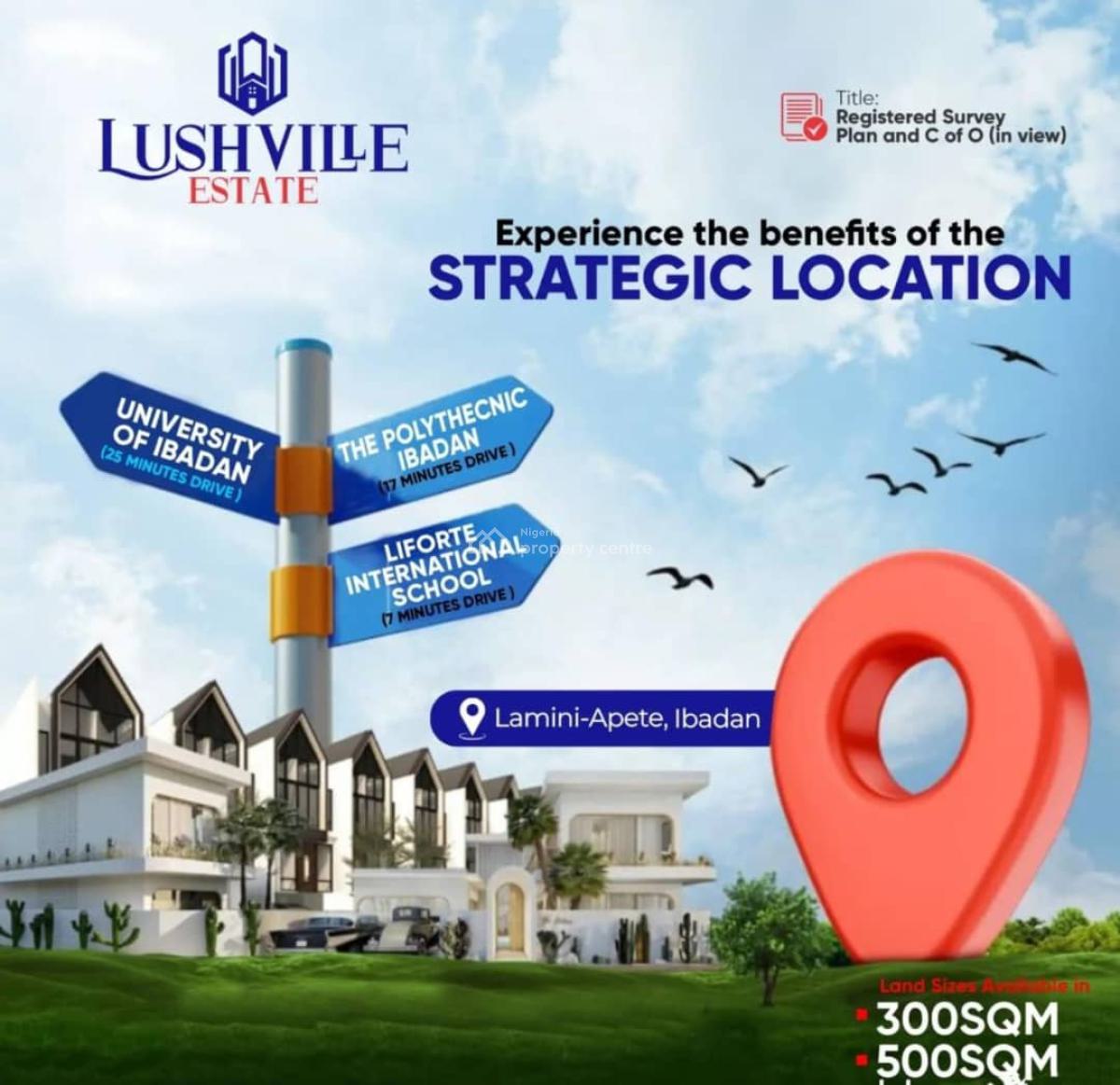 Affordable Land in Prime Location with Registered Survey, Lushville Estate, Ibadan, Oyo, Residential Land for Sale