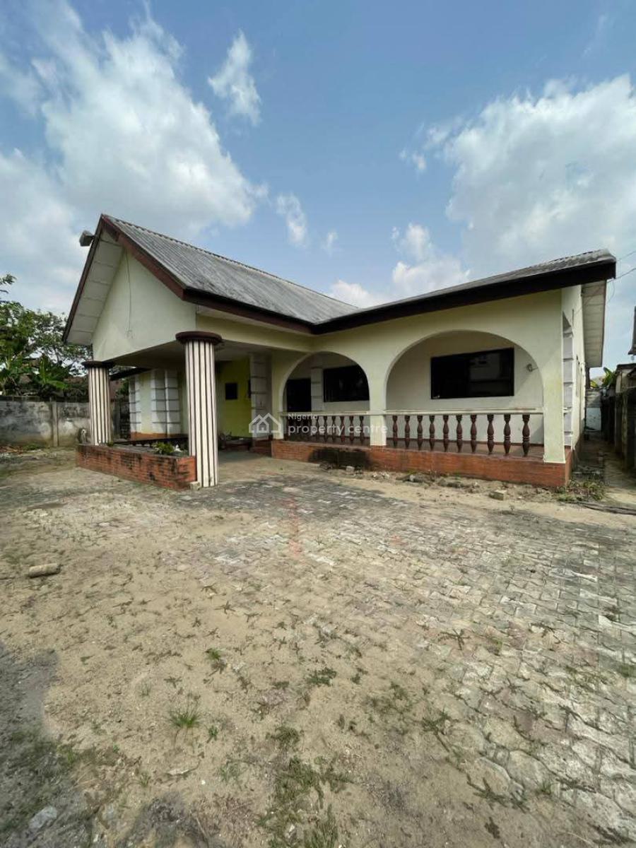 4 Bedroom Bungalow Home with Bq, Rumuodomaya, Port Harcourt, Rivers, Detached Bungalow for Sale