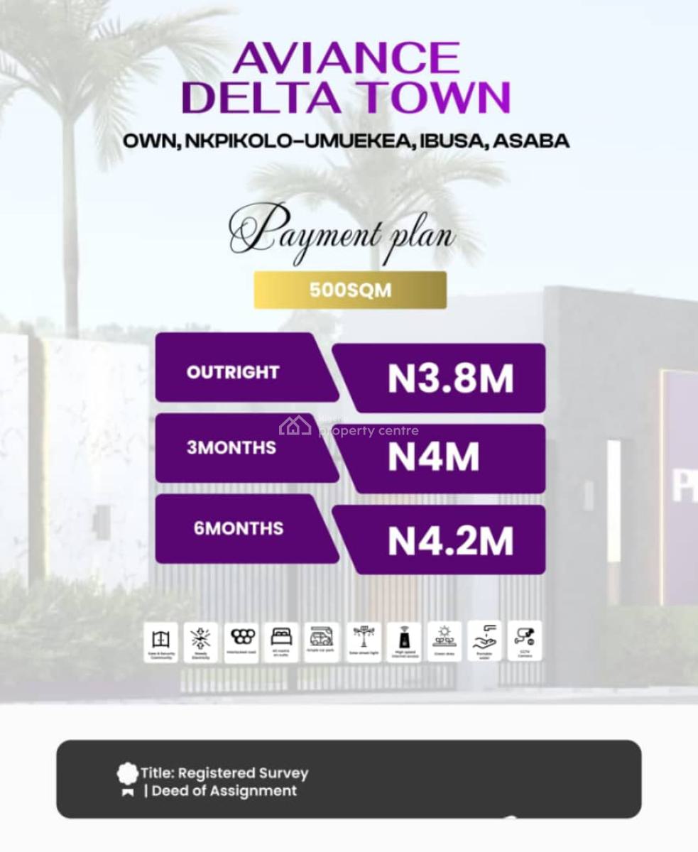 Secured Land with Deed of Assignment, Aviance Delta Town Nkpikolo Umuekea, Ibusa, Asaba, Delta, Residential Land for Sale