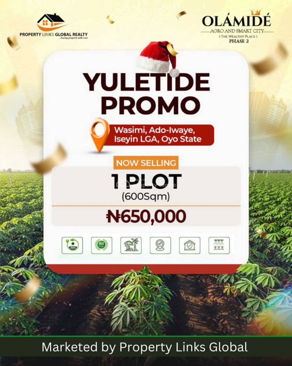 Casava Farm Land with Certificate of Occupancy, Olamide Agro and Smart City Phase 2, Ibadan, Oyo, Commercial Land for Sale