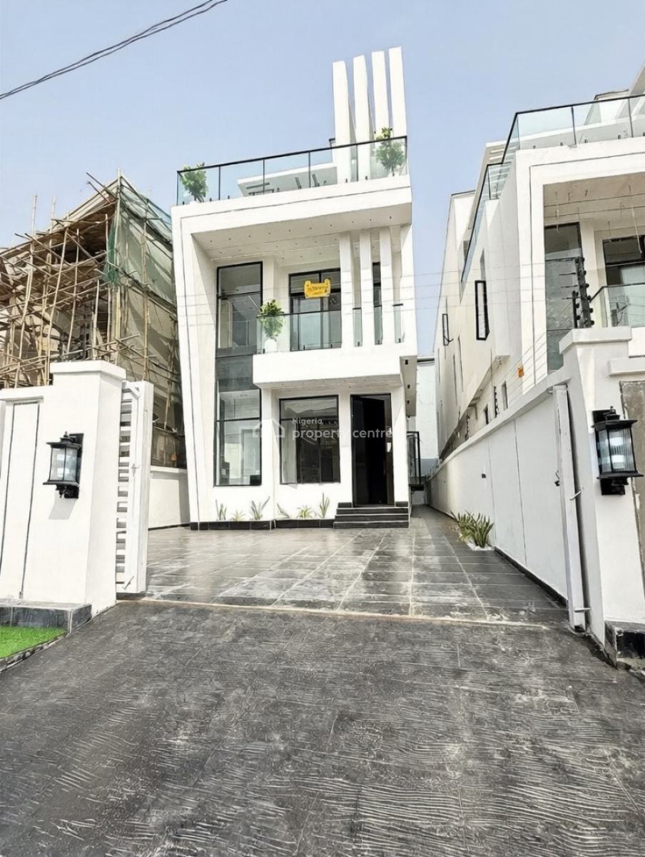 Newly Built 5 Bedroom Detached Duplex with Swimming Pool and Bq, Chevron, Lekki, Lagos, Detached Duplex for Sale