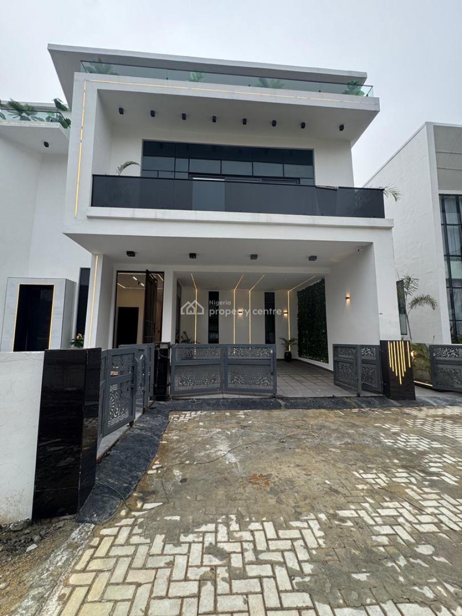 Exquisitely Detailed 5-bedroom Duplex with Gym House, Cinema, Chevron Toll Gate, Lekki Phase 2, Lekki, Lagos, Terraced Duplex for Sale
