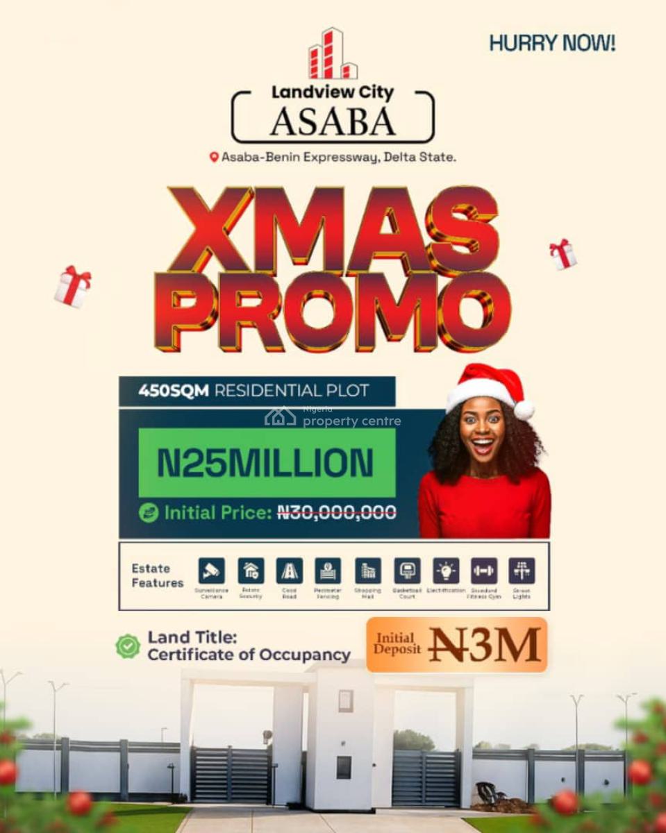 Land with Certificate of Occupancy, Landview City Estate Along Asaba-benin Expressway, Asaba, Delta, Residential Land for Sale