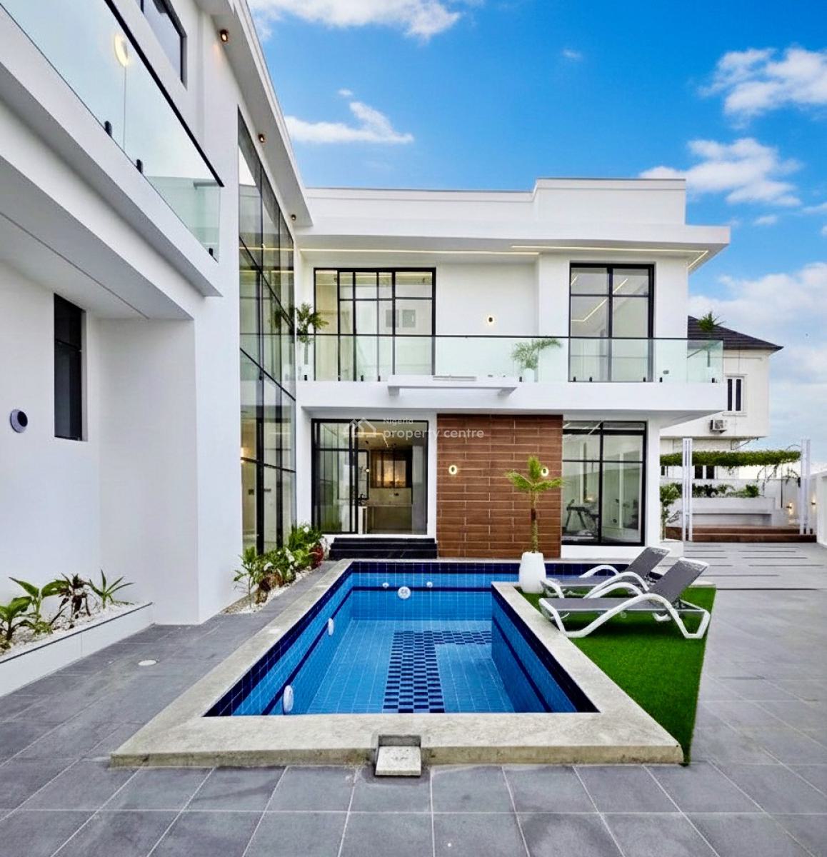 Statement 5-bedroom Home with Pool, Cinema & Gym, Chevron, Lekki, Lagos, Detached Duplex for Sale