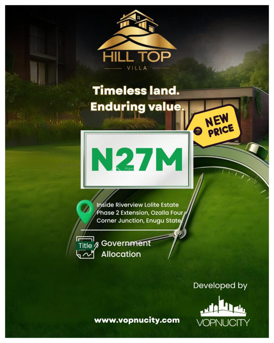 Enugu Land, Inside Riverview Lolite Estate Phase 2 Extension Before Four Corner Ju, Enugu, Enugu, Mixed-use Land for Sale