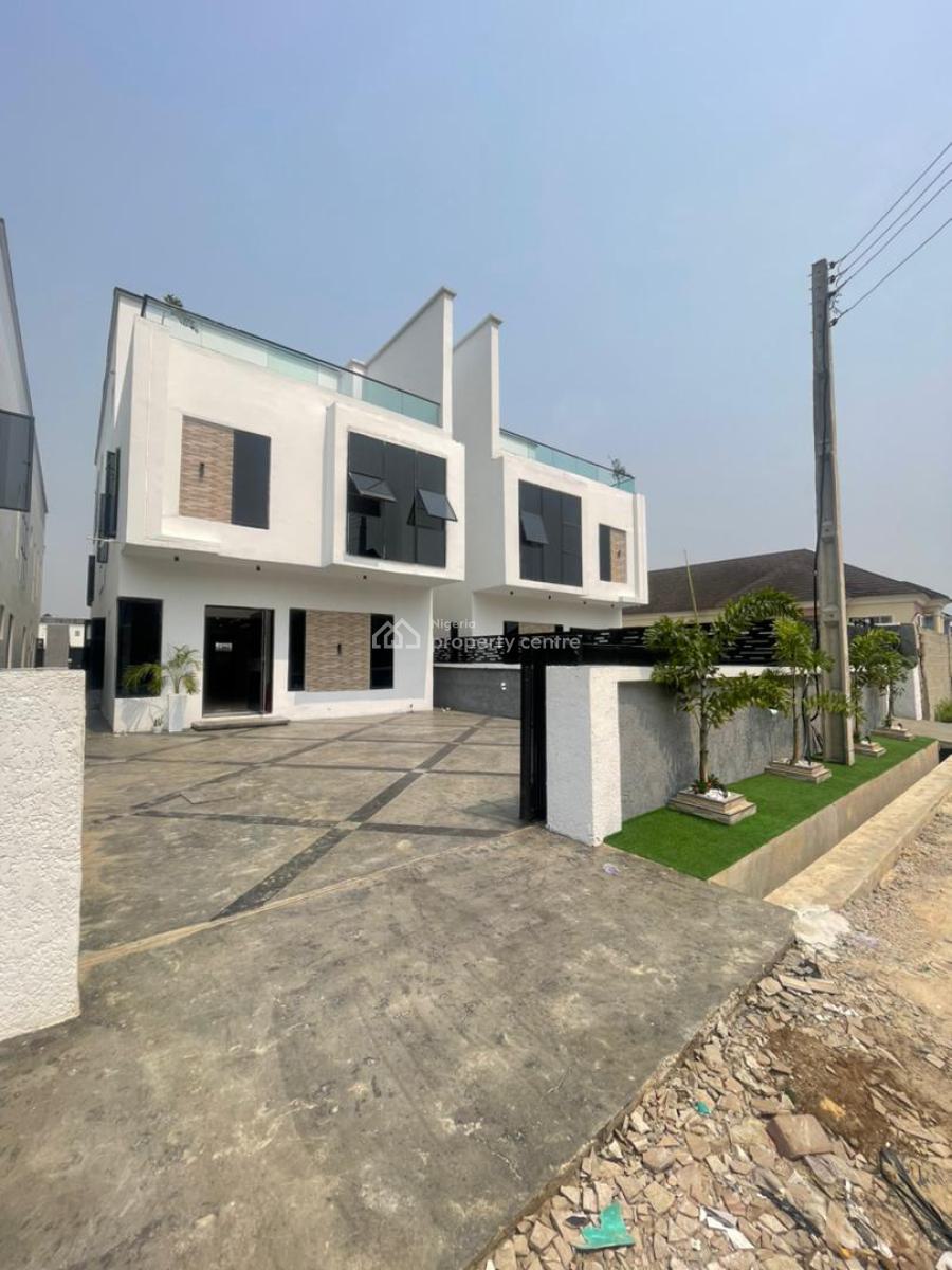 Luxury 5 Bedroom Semi Detached Duplex with Bq in a Secured Estate, Ajah, Lagos, Semi-detached Duplex for Sale