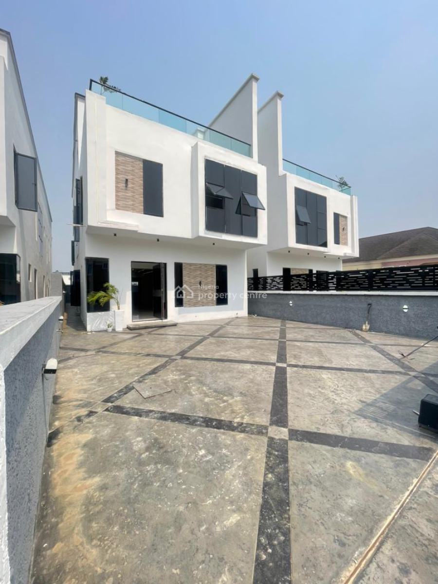 Luxury 5 Bedroom Semi Detached Duplex with Bq in a Secured Estate, Ajah, Lagos, Semi-detached Duplex for Sale