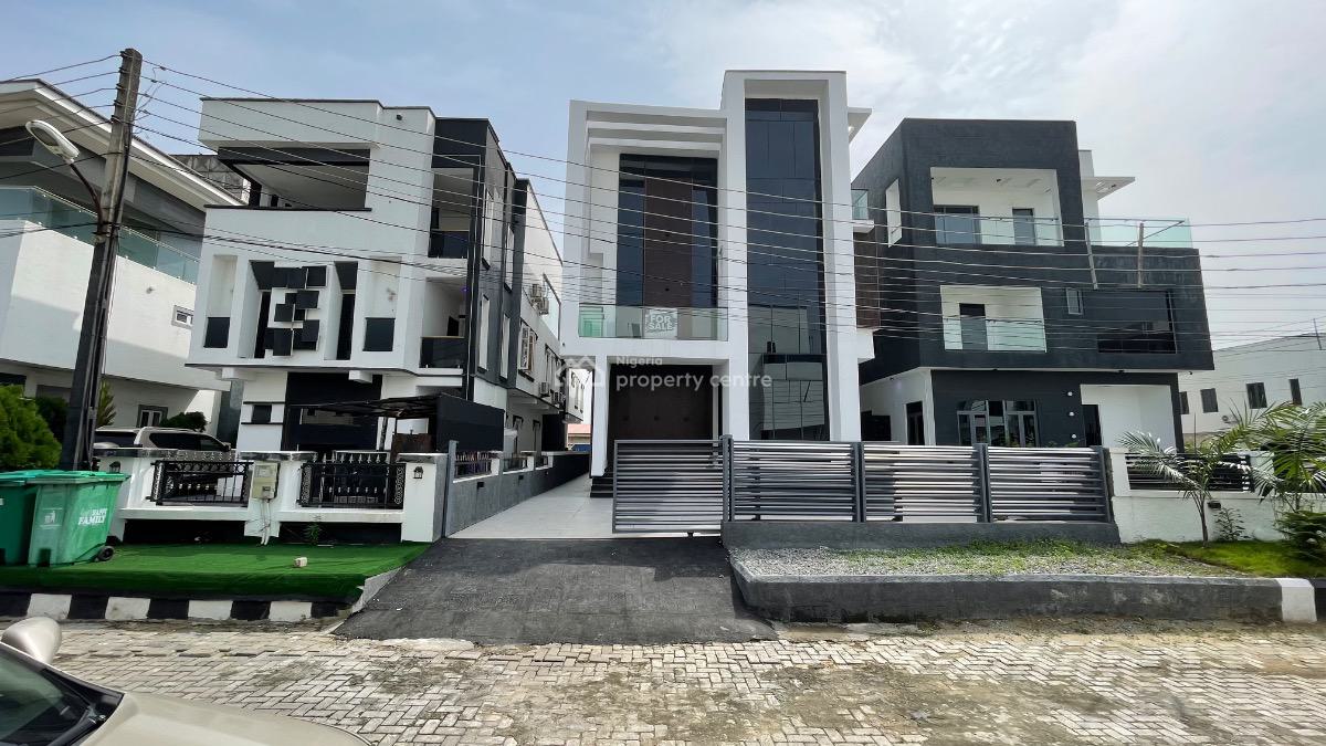 Luxury and Spacious 5 Bedroom Fully Detached Duplex with a Bq and Pool, Chevron, Lekki, Lagos, Detached Duplex for Sale