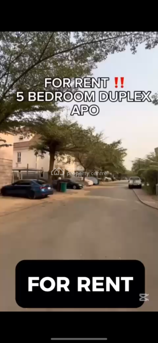 5 Bedroom Duplex, Apo, Abuja, Detached Duplex for Rent