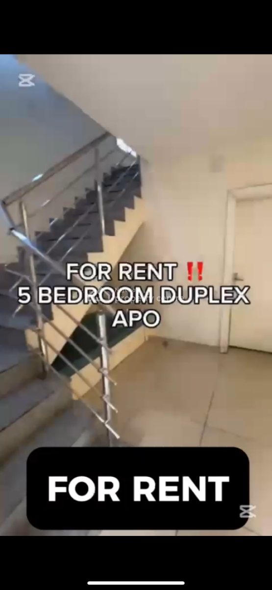 5 Bedroom Duplex, Apo, Abuja, Detached Duplex for Rent