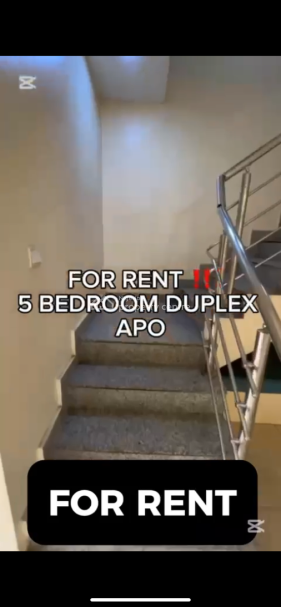 5 Bedroom Duplex, Apo, Abuja, Detached Duplex for Rent