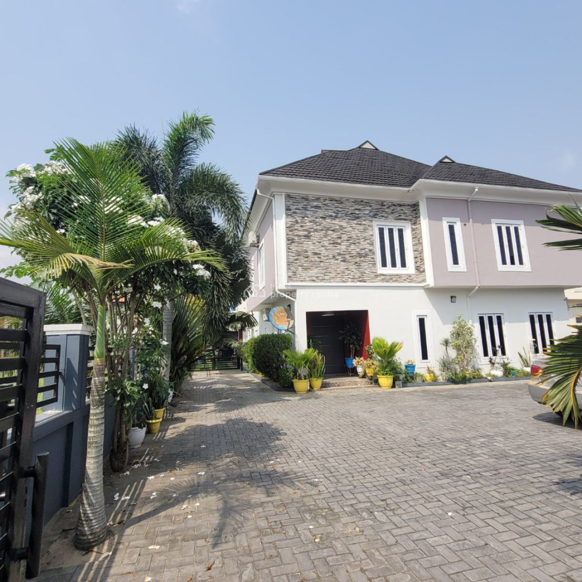 6 Bedroom Partially Furnished Fully Detached Duplex, Behind Shoprite Novare Mall/ Pearl Garden Estate, Sangotedo, Ajah, Lagos, Detached Duplex for Sale